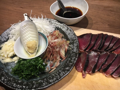 カツオには日本酒