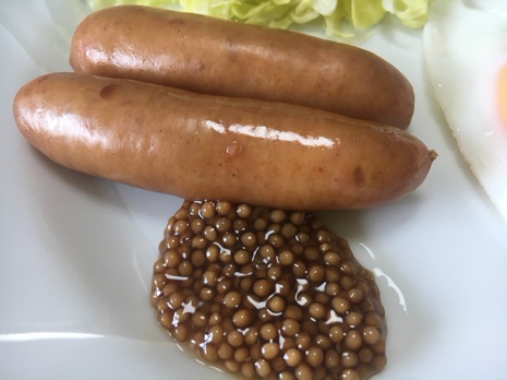 粒マスタードと日本酒